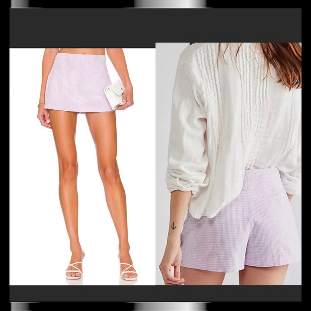 FREE PEOPLE Big Dreams Skort in Dramatic Orchid
